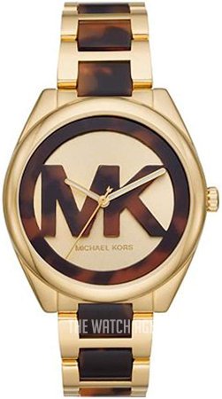 Michael Kors Janelle Three-Hand Gold Dial Two Tone Steel Strap Watch For Women - MK7136 Buy Now By Michael Kors