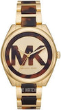 Michael Kors Janelle Three-Hand Gold Dial Two Tone Steel Strap Watch For Women - MK7136 Buy Now By Michael Kors