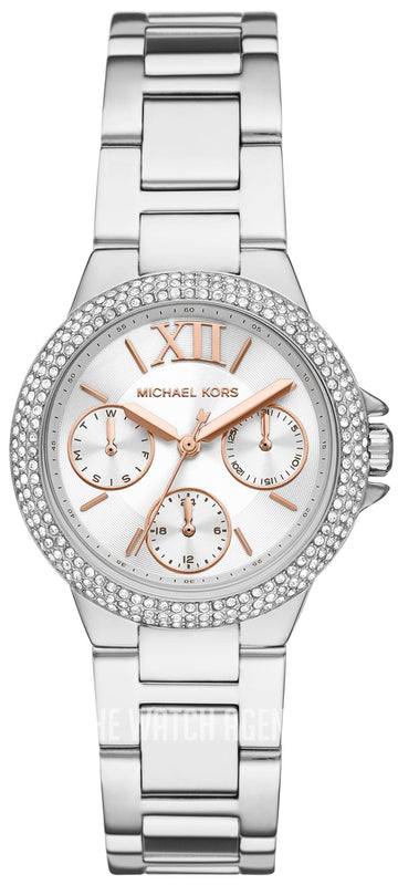 Michael Kors Camille Chronograph White Dial Silver Steel Strap Watch For Women - MK7198 Buy Now By Michael Kors
