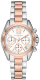 Michael Kors Bradshaw Chronograph White Dial Two Tone Steel Strap Watch For Women - MK7258 Buy Now By Michael Kors