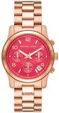 Michael Kors Runway Chronograph Pink Dial Rose Gold Steel Strap Watch For Women - MK7352 Buy Now By Michael Kors