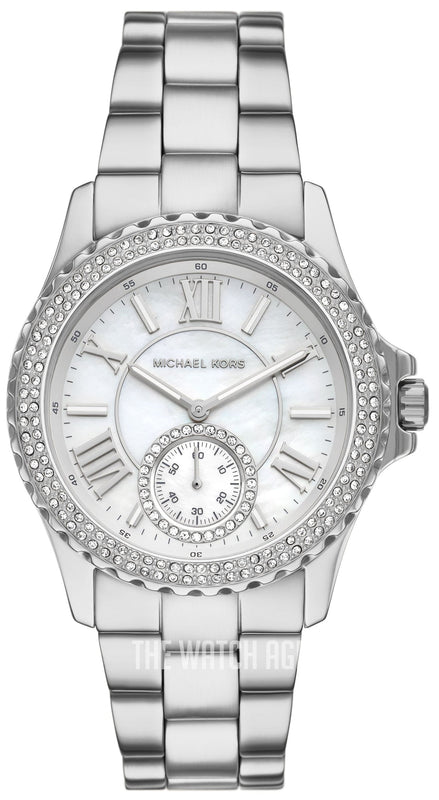 Michael Kors Everest Three hand Silver Dial Silver Steel Strap Watch For Women - MK7403 Buy Now By Michael Kors