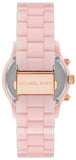 Michael Kors Runway Chronograph White Dial Pink Steel Strap Watch for Women - MK7424 Buy Now By Michael Kors