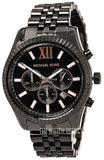Michael Kors Lexington Chronograph Black Dial Black Steel Strap Watch For Men - MK8467 Buy Now By Michael Kors