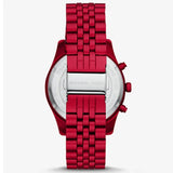 Michael Kors Lexington Chronograph Red Dial Red Steel Strap Watch For Men - MK8814 Buy Now By Michael Kors