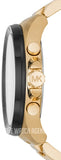 Michael Kors Brecken Chronograph Black Dial Gold Steel Strap Watch For Men - MK8848 Buy Now By Michael Kors