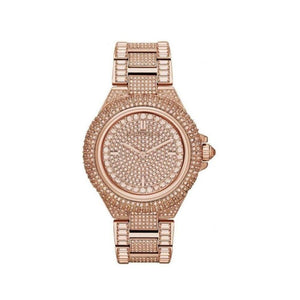 Michael Kors Camille Crystal Rose Gold Dial Rose Gold Steel Strap Watch for Women - MK5862 Buy Now By Michael Kors