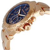 Michael Kors Bel Aire Blue Dial Rose Gold Steel Strap Watch for Women - MK5410 Buy Now By Michael Kors