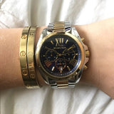 Michael Kors Bradshaw Blue Dial Two Tone Steel Strap Watch for Women - MK5976 Buy Now By Michael Kors