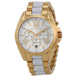 Michael Kors Bradshaw Chronograph White Dial Two Tone Steel Strap Watch For Women - MK5743 Buy Now By Michael Kors
