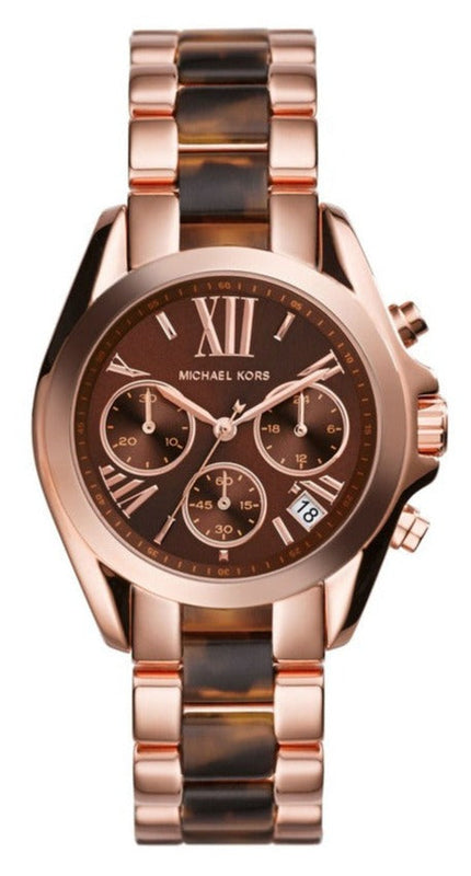 Michael Kors Bradshaw Chronograph Brown Dial Two Tone Steel Strap Watch For Women - MK5944 Buy Now By Michael Kors