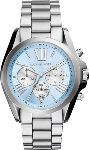 Michael Kors Bradshaw Chronograph Blue Dial Silver Steel Strap Watch For Women - MK6099 Buy Now By Michael Kors