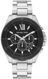 Michael Kors Brecken Chronograph Black Dial Silver Steel Strap Watch For Men - MK8847 Buy Now By Michael Kors
