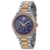 Michael Kors Brinkley Blue Dial Two Tone Steel Strap Watch for Women - MK6205 Buy Now By Michael Kors
