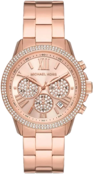 Michael Kors Bryn Chronograph Rose Gold Dial Rose Gold Steel Strap Watch For Women - MK7200 Buy Now By Michael Kors