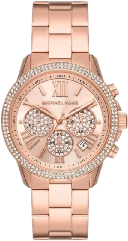 Michael Kors Bryn Chronograph Rose Gold Dial Rose Gold Steel Strap Watch For Women - MK7200 Buy Now By Michael Kors