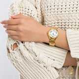 Michael Kors Camille Quartz White Dial Gold Steel Strap Watch For Women - MK7255 Buy Now By Michael Kors