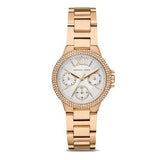 Michael Kors Mini Camille Chronograph White Dial Rose Gold Steel Strap Watch For Women - MK6844 Buy Now By Michael Kors