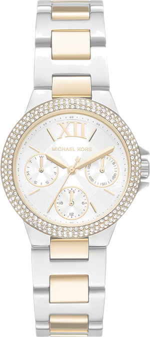 Michael Kors Camille Multifunction Silver Dial Two Tone Steel Strap Watch For Women - MK6982 Buy Now By Michael Kors