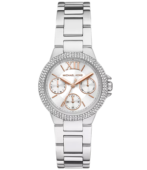 Michael Kors Camille Chronograph White Dial Silver Steel Strap Watch For Women - MK7198 Buy Now By Michael Kors