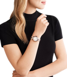 Michael Kors Camille Quartz White Dial Rose Gold Steel Strap Watch For Women - MK7256 Buy Now By Michael Kors