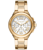 Michael Kors Camille Chronograph White Dial Gold Steel Strap Watch For Women - MK7270 Buy Now By Michael Kors