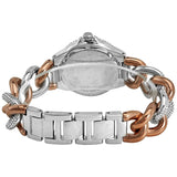 Michael Kors Camille Pavé Chronograph Silver Dial Two Tone Steel Strap Watch for Women - MK6843 Buy Now By Michael Kors