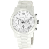 Michael Kors Runway White Ceramic Dial White Steel Strap Watch for Women - MK5161 Buy Now By Michael Kors
