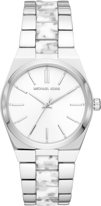 Michael Kors Channing Quartz White Dial Two Tone Steel Strap Watch For Women - MK6649 Buy Now By Michael Kors