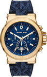 Michael Kors Dylan Chronograph Blue Dial Blue Rubber Strap Watch For Men - MK8936 Buy Now By Michael Kors