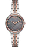 Michael Kors Cinthia Mother of Pearl Grey Dial Two Tone Steel Strap Watch for Women - MK3642 Buy Now By Michael Kors