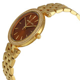 Michael Kors Darci Amber Dial Gold Steel Strap Watch for Women - MK3408 Buy Now By Michael Kors