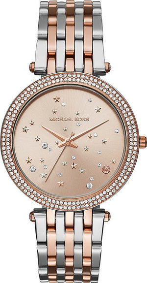 Michael Kors Darci Rose Gold Dial Two Tone Steel Strap Watch for Women - MK3726 Buy Now By Michael Kors