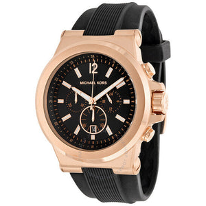 Michael Kors Dylan Black Dial Black Rubber Strap Watch for Men - MK8184 Buy Now By Michael Kors