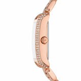 Michael Kors Emery Three-Hand Crystals Silver Dial Rose Gold Steel Strap Watch for Women - MK4641 Buy Now By Michael Kors