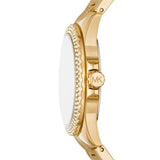 Michael Kors Everest Three-Hand Mother of Pearl White Dial Gold Steel Strap Watch For Women - MK7363 Buy Now By Michael Kors