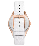 Michael Kors Harlowe Analog Rose Gold Dial White Leather Strap Watch For Women - MK2989 Buy Now By Michael Kors