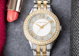 Michael Kors Harlowe Three-Hand Crystals White Dial Two Tone Steel Strap Watch for Women - MK4811 Buy Now By Michael Kors