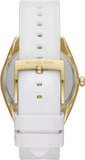 Michael Kors Janelle Three Hand Silver Dial White Rubber Strap Watch For Women - MK7141 Buy Now By Michael Kors
