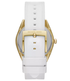 Michael Kors Janelle Three Hand Silver Dial White Rubber Strap Watch For Women - MK7141 Buy Now By Michael Kors