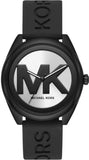 Michael Kors Janelle Quartz Silver Dial Black Rubber Strap Watch For Women - MK7138 Buy Now By Michael Kors