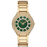 Michael Kors Kerry Green Dial Gold Steel Strap Watch for Women - MK3409 Buy Now By Michael Kors