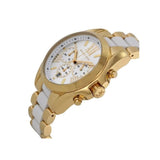 Michael Kors Bradshaw Chronograph White Dial Two Tone Steel Strap Watch For Women - MK5743 Buy Now By Michael Kors