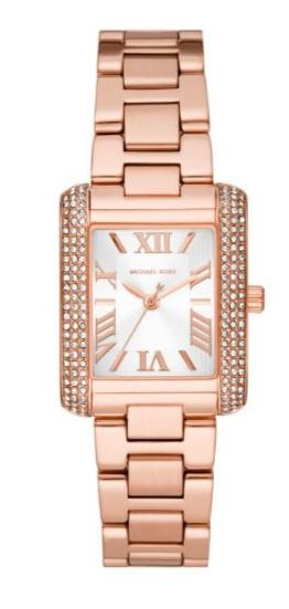 Michael Kors Emery Three-Hand Crystals Silver Dial Rose Gold Steel Strap Watch for Women - MK4641 Buy Now By Michael Kors
