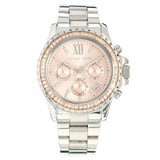 Michael Kors Everest Chronograph Gold Dial Silver Steel Strap Watch For Women - MK5870 Buy Now By Michael Kors