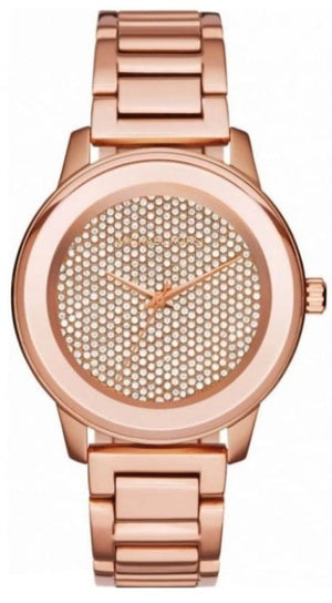 Michael Kors Kinley Rose Gold Dial Rose Gold Steel Strap Watch for Women - MK6210 Buy Now By Michael Kors