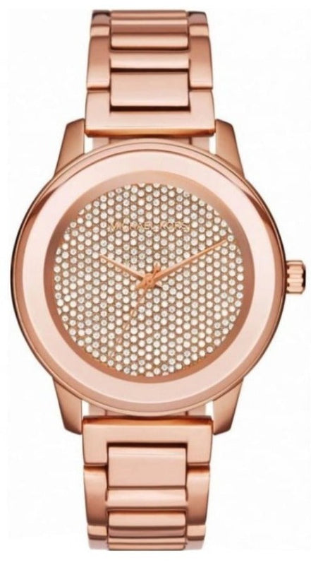 Michael Kors Kinley Rose Gold Dial Rose Gold Steel Strap Watch for Women - MK6210 Buy Now By Michael Kors