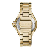 Michael Kors Slim Runway Black Dial Gold Steel Strap Watch for Women - MK3803 Buy Now By Michael Kors
