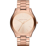 Michael Kors Mini Slim Runway Chronograph Quartz Rose Gold Dial Rose Gold Steel Strap Watch For Women - MK3205 Buy Now By Michael Kors