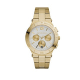 Michael Kors Wyatt Chronograph White Dial Gold Steel Strap Watch For Women - MK5933 Buy Now By Michael Kors